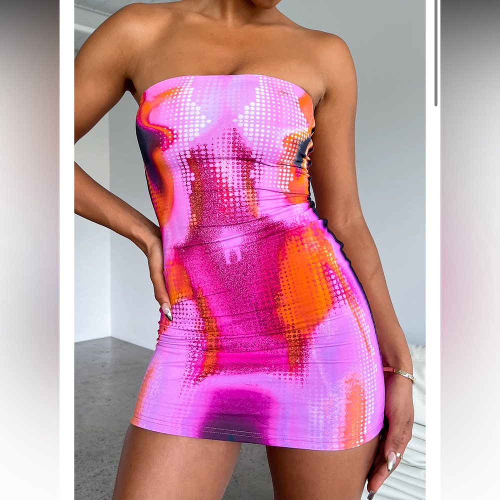 Life on Mars White Fox tube dress
